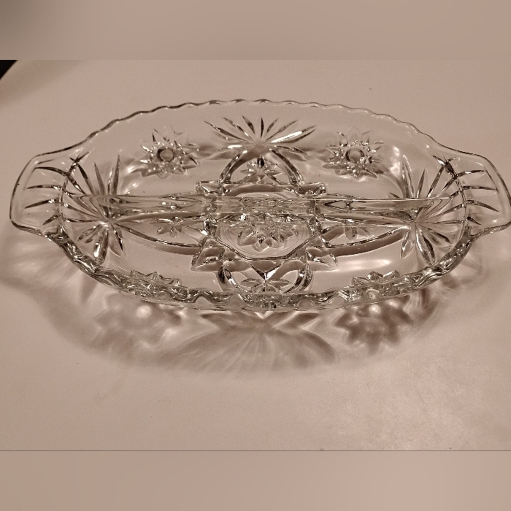 Anchor Hocking Star Of David Relish Dish